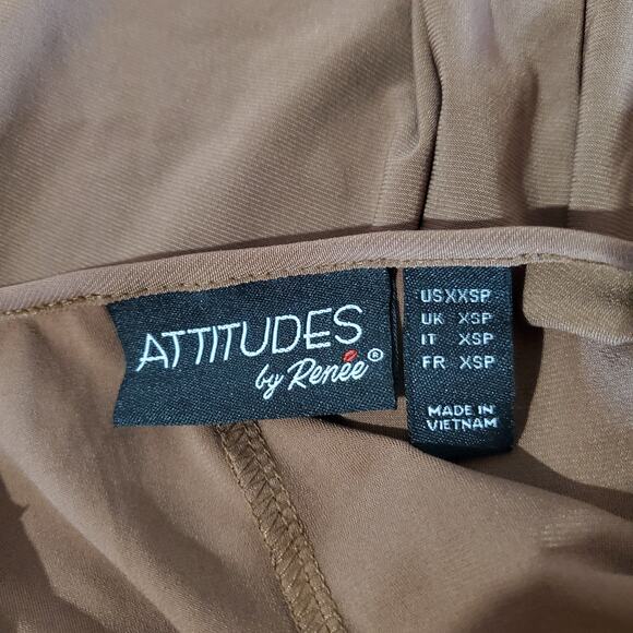 Attitudes by Renee NWT QVC Animal Print Duster Maxi Dress Set Womens Size XXSP - Picture 11 of 14